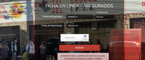 FICHAJE EN LINEA PARA NUESTROS ASEGURADOS HOSPITAL I.P.T.K.<br> «DR. GEORGES DUEZ»